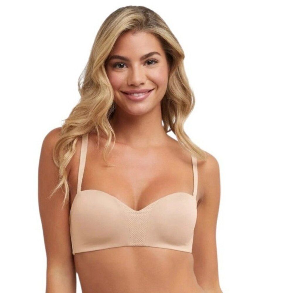 Maidenform Size 36D Self Expressions Wireless Convertible Straps Bra Beige NWT